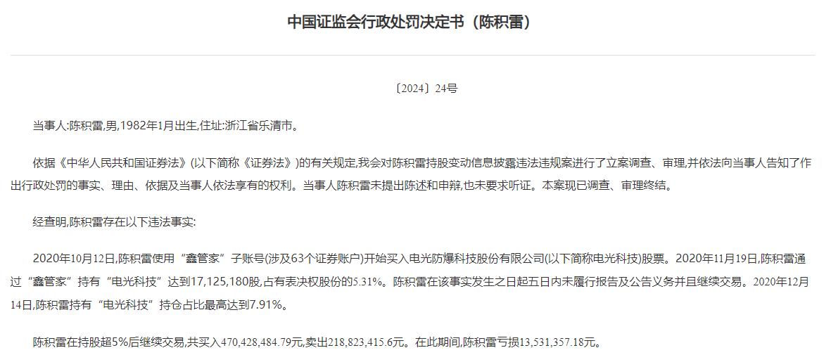 操纵股票被罚没4.6亿